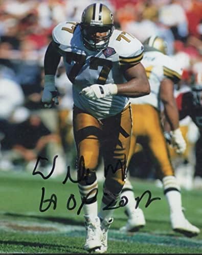 ווילי רואף ניו אורלינס קדושים HOF חתום חתימה 8x10 צילום w/coa - תמונות NFL עם חתימה