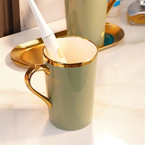 SSLFQND SET זוג צחצוח כוס שטיפת פה כוס כוס כוס כוס כוס קרמיקה מגש גליל שיניים