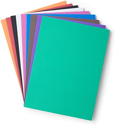 גיליונות קצף מגוונים 18 חבילה - 9x12 גיליונות קצף מלאכה ב 9 צבעים - 2 ממ ניירות קצף של EVA לאומנויות ומלאכה ופרויקטים לילדים