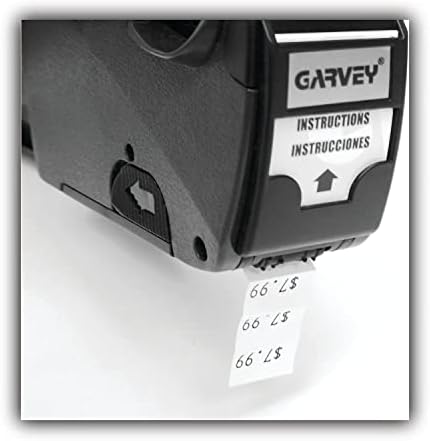 Garvey 090972 ערכת PriceMarker, דגם 22-8, 1 קו, 8 תווים/שורה, 7/16 x 13/16 גודל התווית