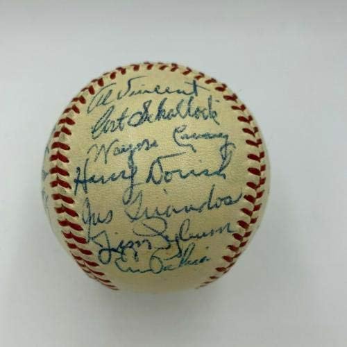 קבוצת בולטימור אוריולס משנת 1955 מדהימה חתמה על בייסבול ליגה אמריקאית JSA COA - כדורי בייסבול חתימה