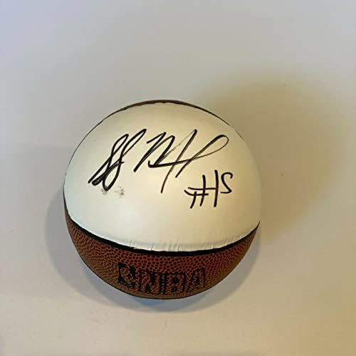 Shabazz Muhammad חתום על חתימה חתימה Spalding NBA מיני כדורסל - כדורסל חתימה