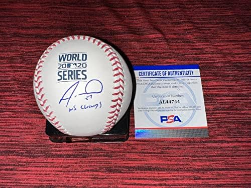 אלכס ווד חתום רשמי 2020 סדרת העולם בייסבול La Dodgers PSA/DNA - כדורי חתימה