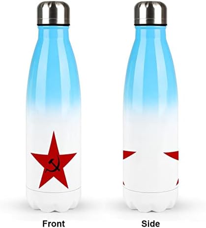 ברית ברית המועצות הקומוניסטית 17oz בקבוק מים ספורט נירוסטה ואקום מבודד צורת קולה בקבוק ספורט לשימוש חוזר