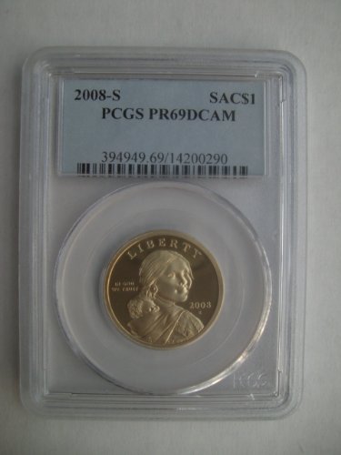 2008 S Sacagawea דולר PCGS PR 69 DCAM