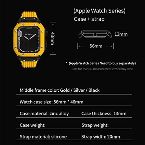 סגסוגת טקסום שעון רצועת רצועת להקת Apple Watch Series 7 45 ממ שינוי ערכת ערכה רצועת שעון