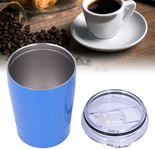 ספל קפה מבודד נירוסטה עם מכסה קיבולת קטנה לשימור חום לשימור חום כוס קפה כוס קמפינג ואקום כוס 260 מל