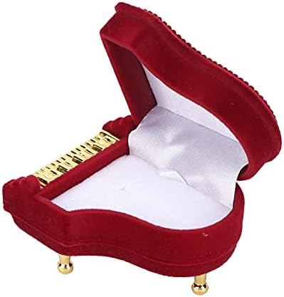 קופסת תכשיטים ניידת פסנתר בצורת צדפות עגילי שרשרת טבעות טבעות מתנה מארז אחסון מתנה מתנה הטובה ביותר
