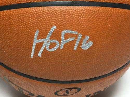 Shaquille O'Neal חתום על Spalding Spalding NBA משחק כדורסל HOF 16 PSA - כדורסל חתימה