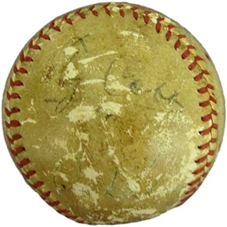 Ty Cobb/Al Kaline/Bill Freehan חתם בייסבול נדיר דטרויט טייגרס JSA 171376 - כדורי בייסבול עם חתימה
