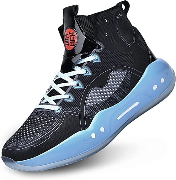 נעלי כדורסל עליונות גבוהות של CJSPORX גברים פאהיון נעלי ספורט אתלטיות ללא החלקה נעלי טניס