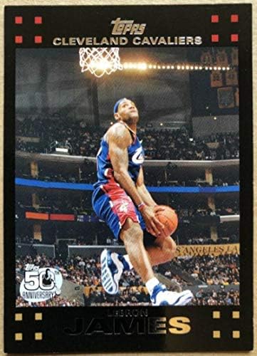 2007-08 Topps 23 לברון ג'יימס NBA כרטיס מסחר בכדורסל קליבלנד קוואליירס