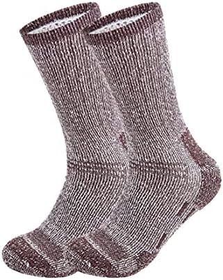 Solax Mens Merino Merino Wool Socks 2 זוגות גרבי צוות חיצוניים גרביים