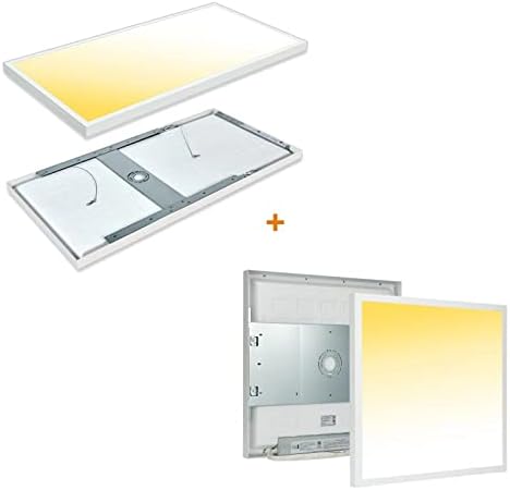McAcggo 2x4 לוח שטוח LED LED סומק תקרת תקרת תקרת דו-חבילה ו- 2x2 משטח LED הר הרכבה לוח שטוח אור דו-חבילה מוצר