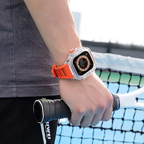 Bneguv עבור Apple Watch Ultra 49mm Series Series 8 7 6 5 4 SE צמיד רצועת צמיד Watchband Mod ערכת ערכת מחוספס