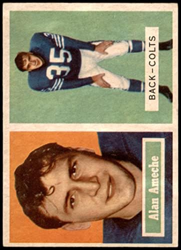 1957 Topps 53 Alan Ameche Baltimore Colts Ex/Mt Colts Wisconsin