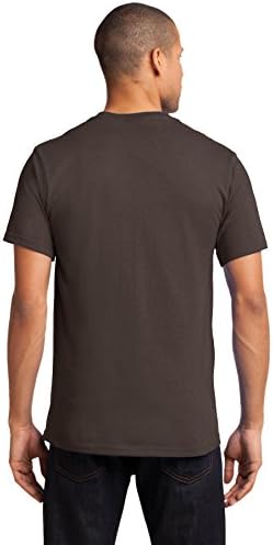 חולצת טי חיונית גבוהה של Port & Company עם Pocket xlt Brown