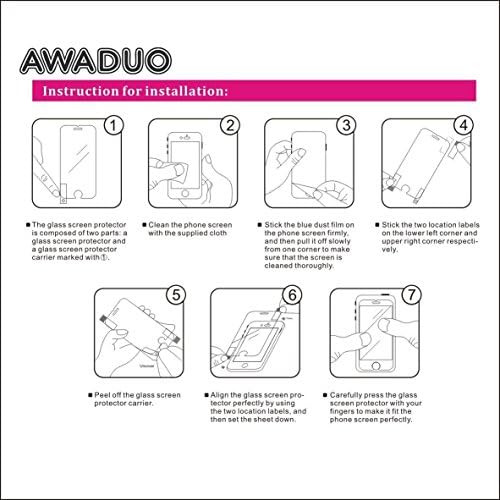 Awaduo מגן על מסך מזכוכית מזג עבור Canon PowerShot G7X Mark III מצלמה, אנטי-סקרט עם זכוכית אמיתית