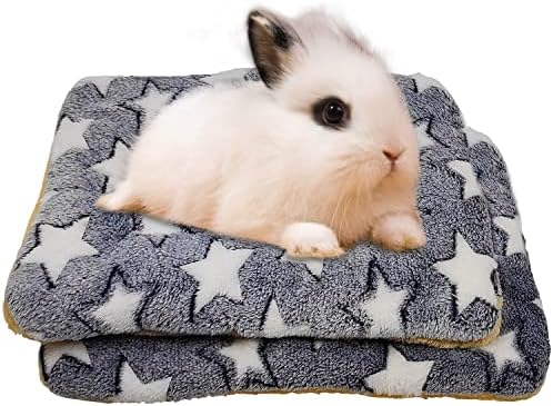 מיטת ארנב של Russi, גינאה חזיר מיטה חמה לבעלי חיים קטנים ארנבים צ'ינצ'ילות קיפודים חתולים לתינוקות חמוסים .12 x10, 2 פאק, גרייסטאר