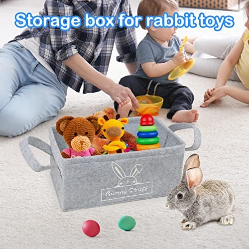 Gindoor Rabbit צעצועים אחסון Bin Bunny Toys Bick