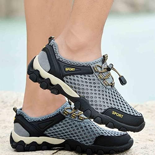 גברים קיץ רשת נעלי הליכה נושמות נעלי הליכה נוחות נעלי נסיעה חיצוניות רטרו גברים