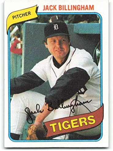 בייסבול MLB 1980 Topps 603 Jack Billingham Dp VG Tigers
