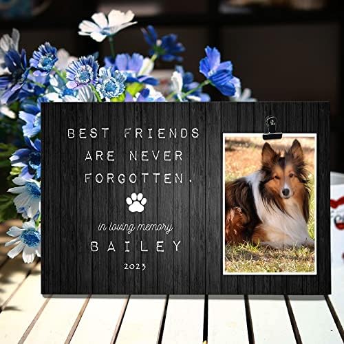 החברים הכי טובים הם לא נשכח, ב לאהוב זיכרון קולי כלב אישית כלב זיכרון תמונה קליפ מסגרת, כלב אהדה מתנה, לחיות מחמד אהדה מתנה