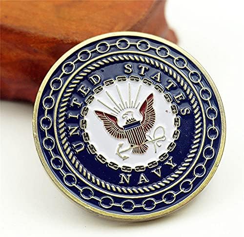 מטבע מזכרות חיל הים של ארצות הברית פעם חיל הים, תמיד מטבע זיכרון יצירתי מצופה זהב מצופה חיל הים.