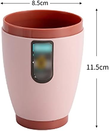 כוס שתייה רב -פונקציונלית בצבע מקרון, כוס צחצוח לשימוש חוזר, שטיפה של שטיפה 500 מל, סט שני חלקים, סט שני חלקים