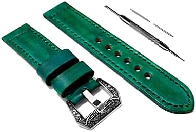 רצועת עור מקורית של ניקסטון ירוק תואם לאוויר Garmin D2 ו- Vivoactive 3 Smartwatches Pins Pins Tool B20