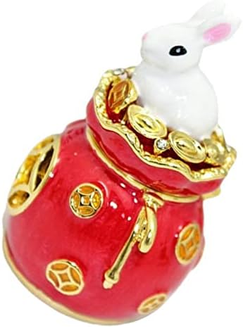 קופסאות תכשיטים של קופסאות Homoyoyo למתנות סגסוגת ארנב גלגל המזלות הסיני