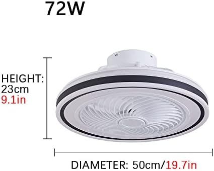 KMYX מאוורר תקרה פרופיל נמוך עם אורות LED LED גופי מנורה לעומק סלון חדר שינה מודרני עם מנורת מאוורר מרחוק