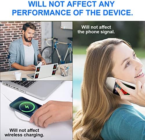 הגנה על מדבקה לטלפון סלולרי, להחיל טלפון חכם, מחשבים ניידים, טאבלטים, iPad - מגן יעיל כל המכשירים - שחור 6 חבילה