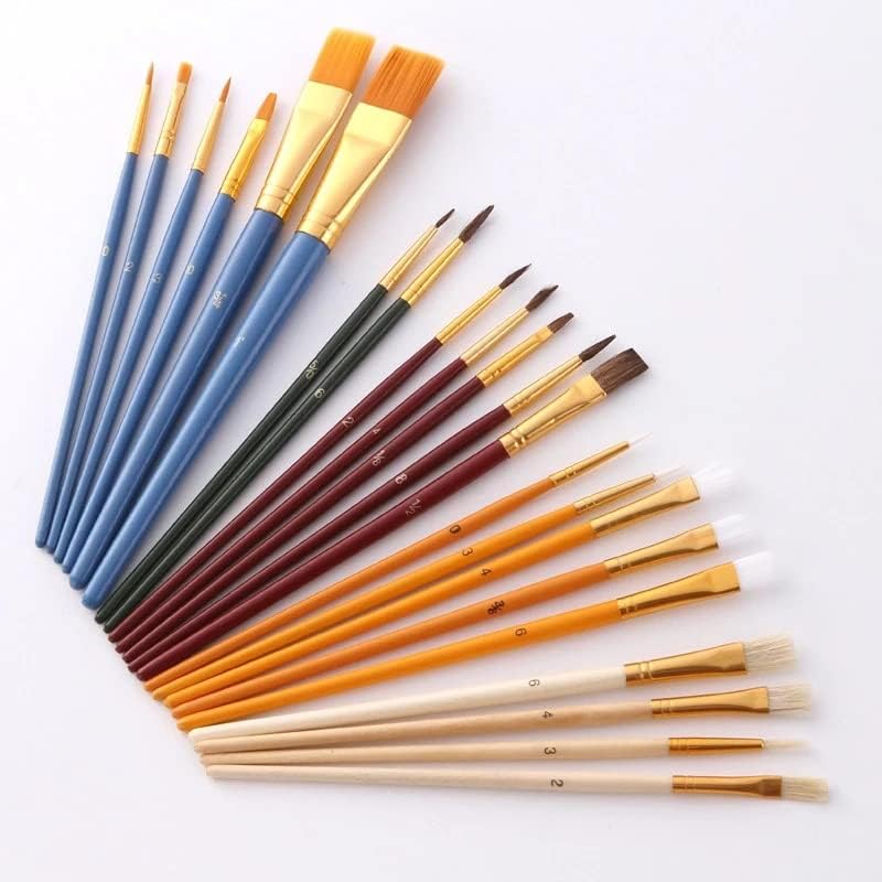 SDFGH מברשות צבע שיער ניילון מקצועי עט שמן צבעי מים ציור ציור מברשת עטים