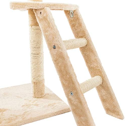 Na 60 חבל סיסל חמוד מוצק קטיפה קטיפה מטפס עץ מגדל חתול בז 'בז'