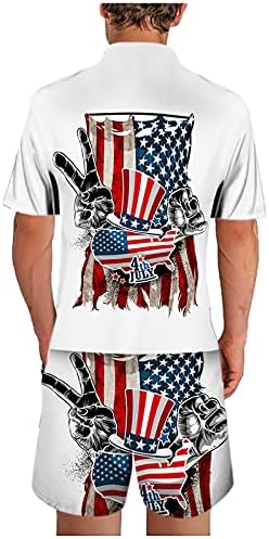 יום הדגל של קוואשיזה חליפת הדפסת קיץ תלת מימד ספורטאי גברים אמריקאים גברים חליפות וקובעים גברים בגדים אלגנטיים