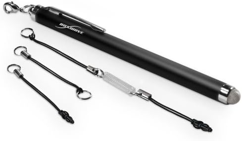 עט גרגוס קופסא תואם ל- LG G7 ThinQ - Evertouch Capacitive Stylus, קצה סיבים קיבולי עט עט עבור LG G7 ThinQ - סילון שחור