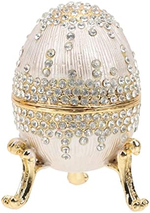 מארגן עגילי קאבילוק הצעת עיצוב וינטג 'קופסת טבעת סגסוגת סגסוגת ביצה תכשיט ביצה תכשיט סגסוגת סגסוגת תכשיטים מארגן תכשיטים מחזיק קופסאות: