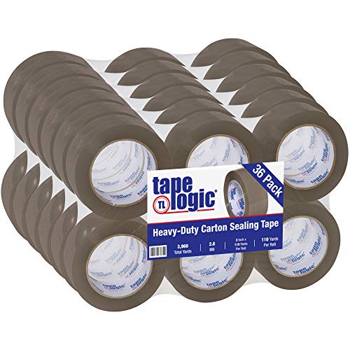Tape Logic® 291 קלטת תעשייתית, 2.6 מיל, 2 x 110 yds, שיזוף, 36/מארז על ידי הנחה משלוח ארהב