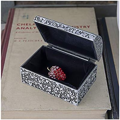 דקיקה מיני קופסת אחסון תכשיטים מעודנת, קופסת תכשיט, רטרו קריאייטיב קלאסי קלאסי אחסון תכשיטים, קופסא עגילי טבעת קטנים קופסת תכשיטים