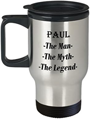 פול - האיש המיתוס האגדה מתנה לספל קפה מדהים - ספל נסיעות 14oz