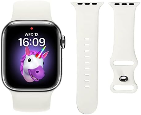 Newjourney for Kids Apple Watch, Sport Sport Silicone Iwatch Strap for Boy Girl, תואם לסדרת Apple Watch 8/7/6/5/4/3/2/1/SE 38 ממ 40 ממ