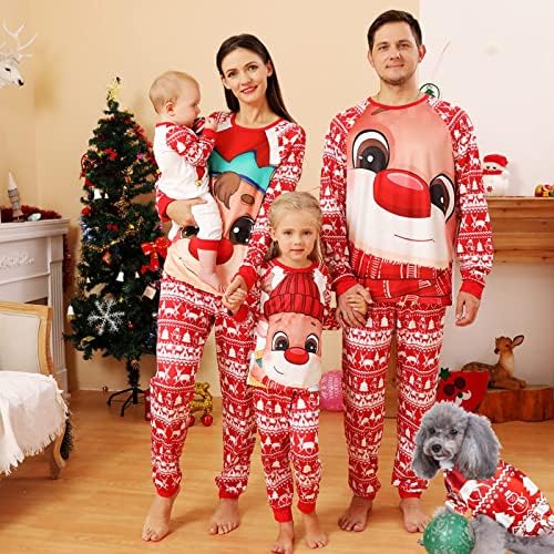 WZPIMT משפחת חג המולד פיג'מה תואמים סטים מפלגת ראגלן ג'אמי סוודרים חמוד חג המולד תלבוש משובץ תלבושות משפחתיות פיג'מה
