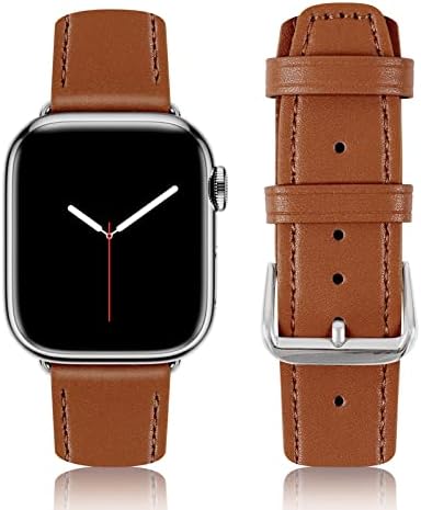 להקה תואמת לפס Apple Watch 42 ממ 44 ממ 45 ממ 49 ממ 38 ממ 40 ממ 41 ממ, Lalasis עור אטום מים רצועה רשמית תואמת לסדרת Apple Watch Uwatch