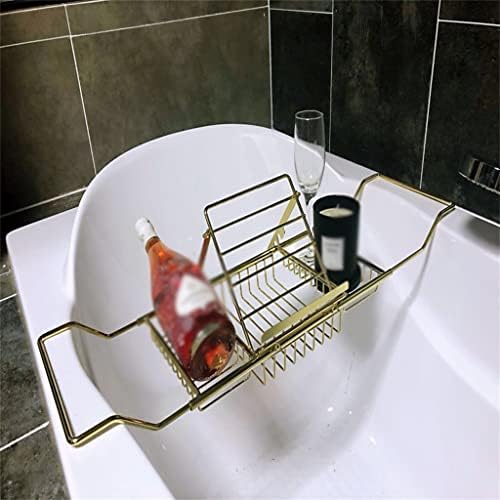 BBSJ מדף אמבטיה נשלף מדף אחסון נירוסטה מתלה לאחסון אמבטיה מדף אמבטיה רב-פונקציונלי כלים מגבת