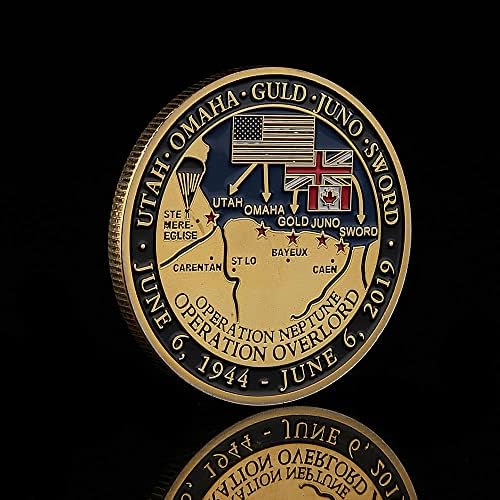 1994.6.6 75 שנה לצרפת D-Day Day Normandy Silver Silving Chalin Coin