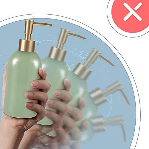 מתקן משאבת סבון קרמיקה של Natheeph 14oz מתקן קרמיקה יכול למלא נוזלים לחדר אמבטיה/מטבח