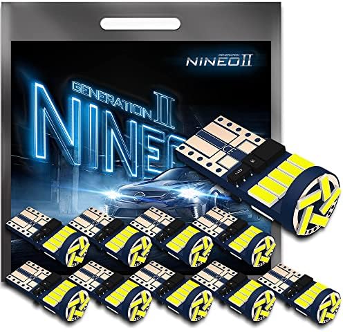 Nineo H13 נורות LED ו- 10 PCS 194 921 T10 נורות LED