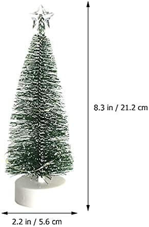 עץ חג המולד של Patkaw מיני עץ חג המולד מיני עם אורות LED שולחן חג המולד עץ חג המולד קטן קישוטים למסיבה קישוטי 3 גדלים 2 x סוללות נדרשות