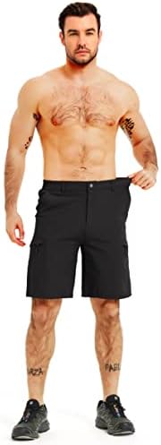 מכנסי טיולי מטען לגברים מכנסיים קצרים קלים משקל קל משקל מפעיל מכנסיים קצרים של דיג גולף יבש מהיר אימון חיצוני